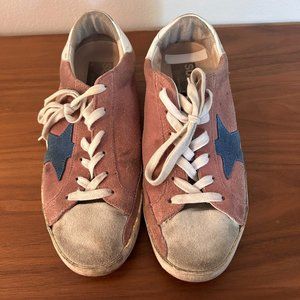 Golden Goose Superstar Sneakers Pink and Blue